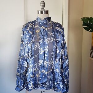 VINTAGE The Silk Farm Blouse Size 10!